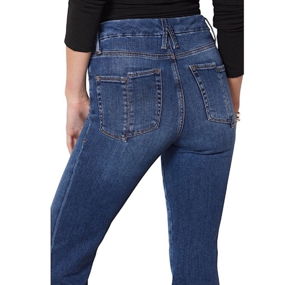 Good American Good Legs Flare Split Pocket Jeans Size 12/31 Elevated Basic - Picture 11 of 15